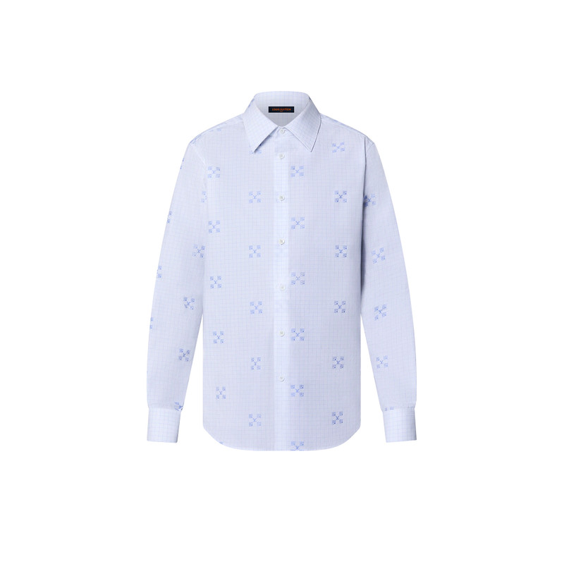Cotton Long-Sleeved Slim Shirt 1