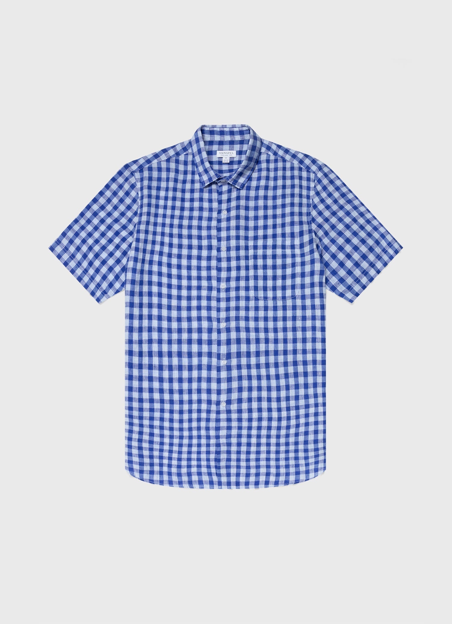 Short Sleeve Linen Shirt - 1