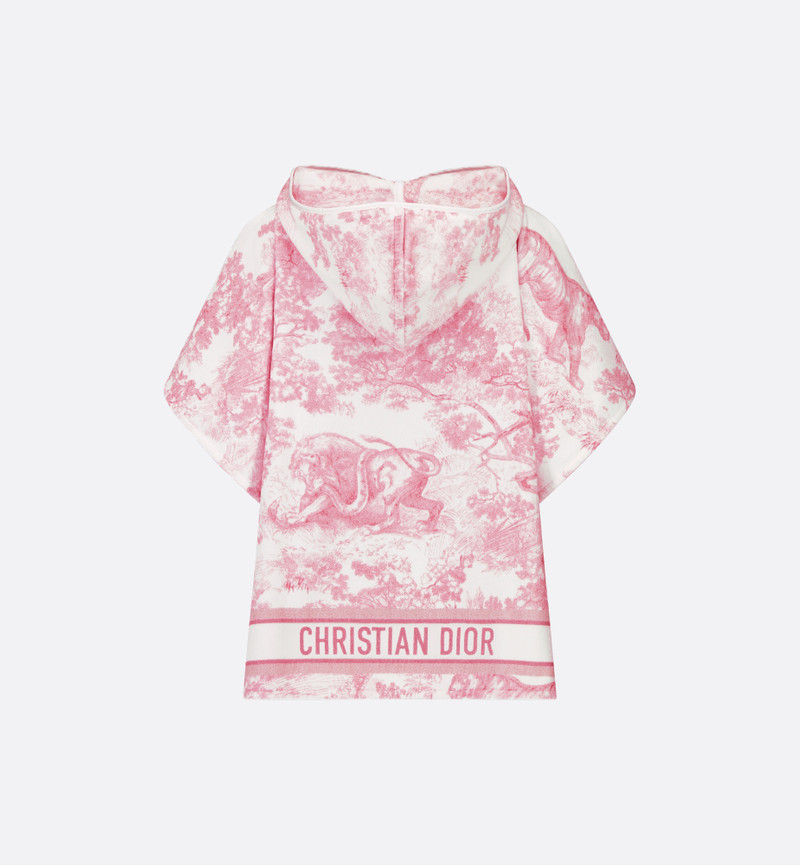 Dior Dioriviera Toile de Jouy Sauvage Hooded Poncho outlook