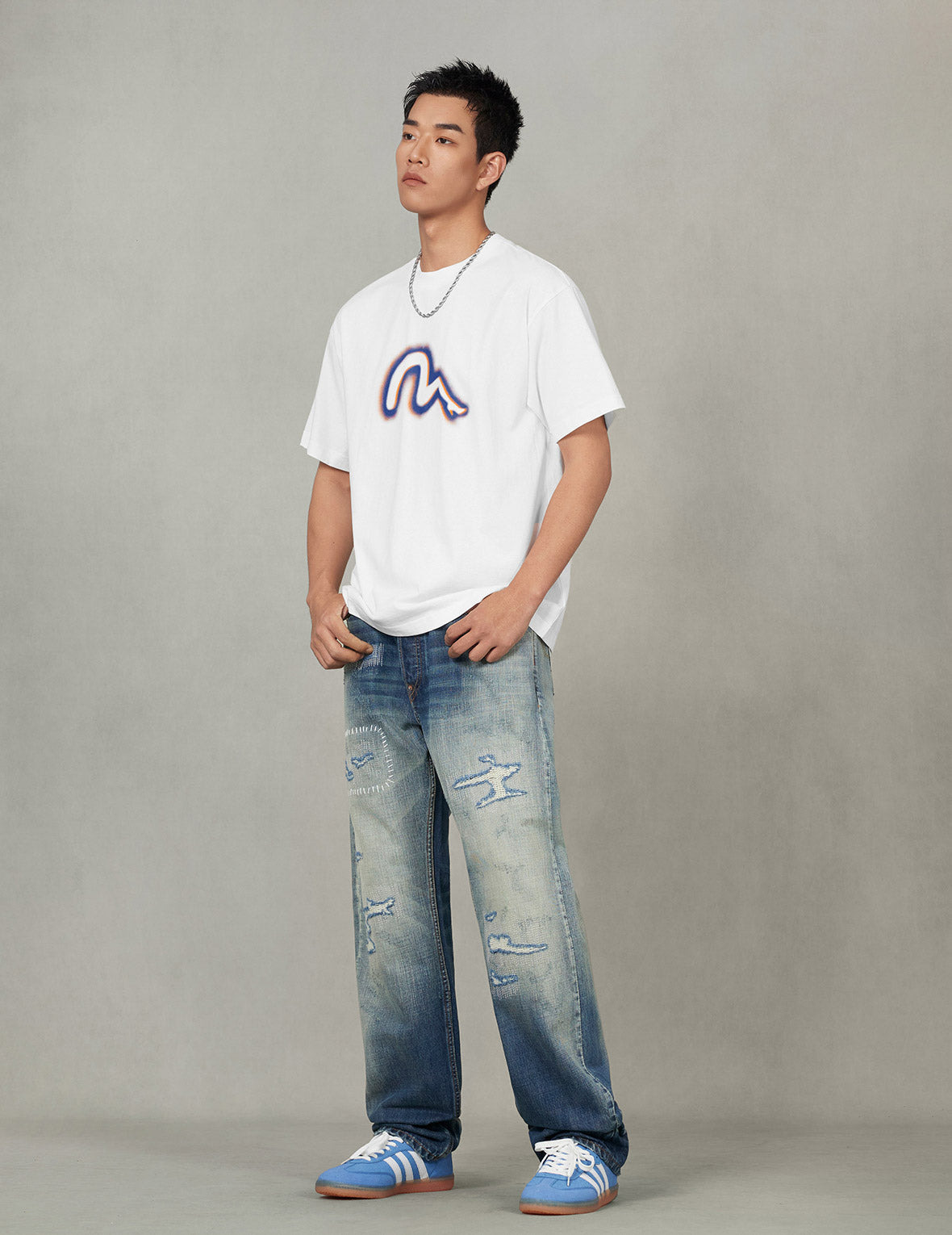 High Heel Seagull Print Relax Fit T-Shirt - 4