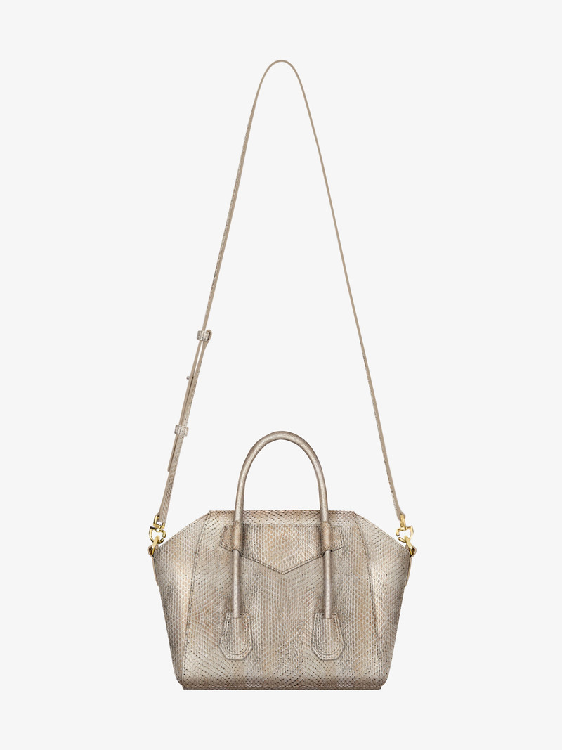 MINI ANTIGONA LOCK BAG IN IRIDESCENT PYTHON 4