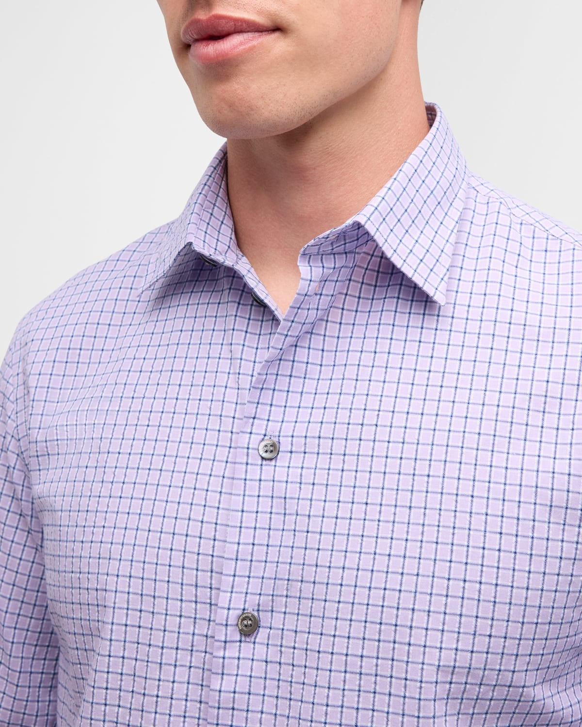 Men's Cotton Check Sport Shirt - 7