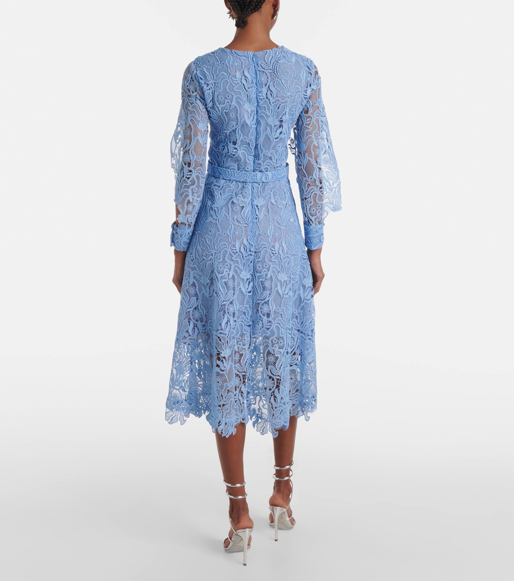 Floral lace cocktail dress - 3
