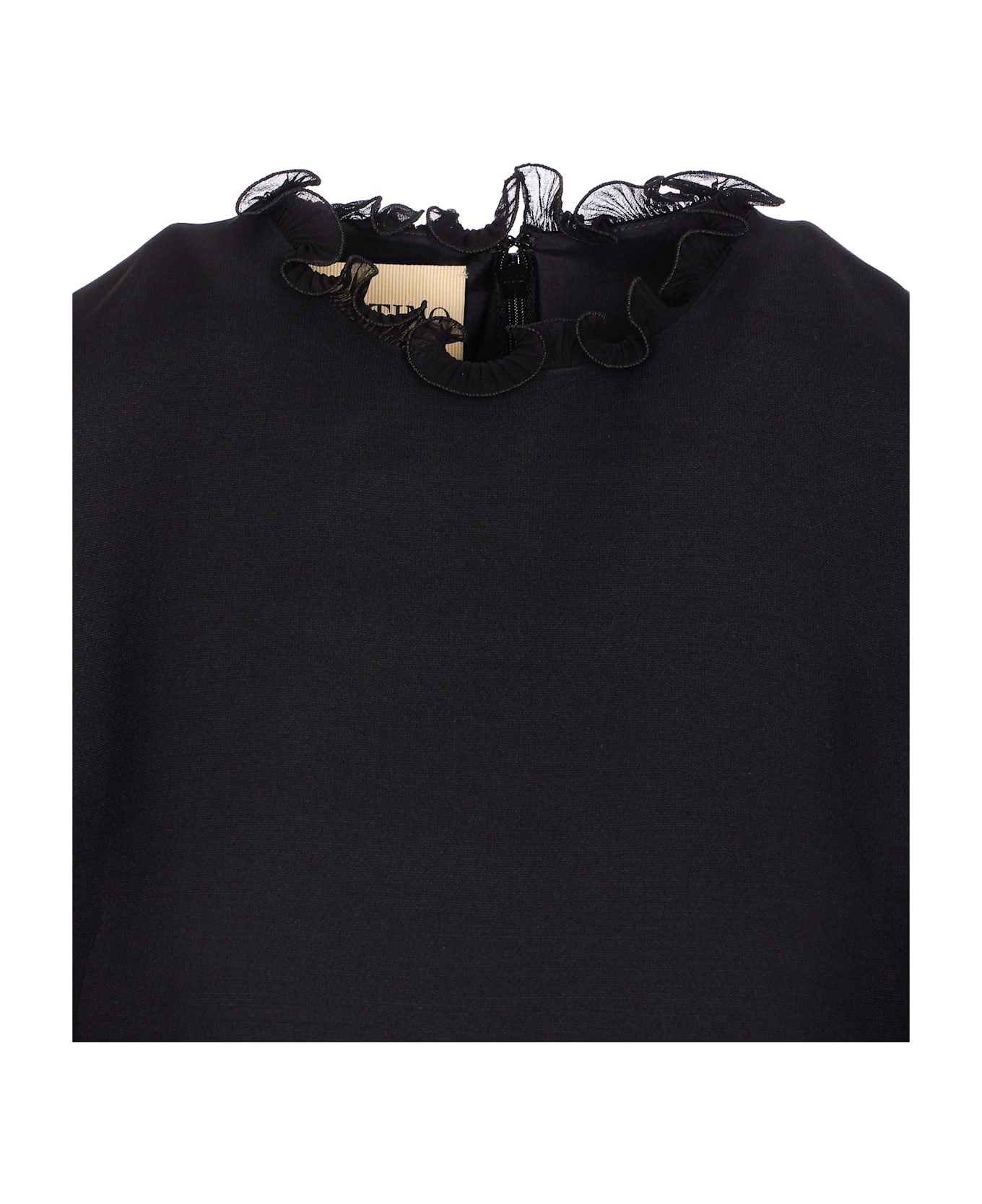 Solid Crepe Couture Dress - 4