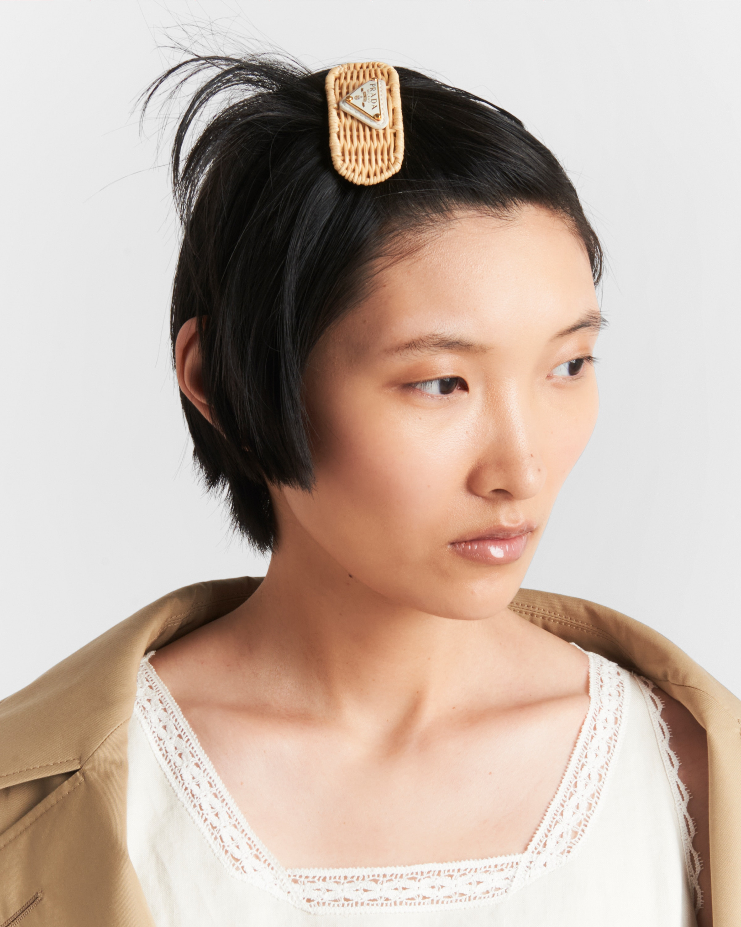 Woven fabric hair clip - 2