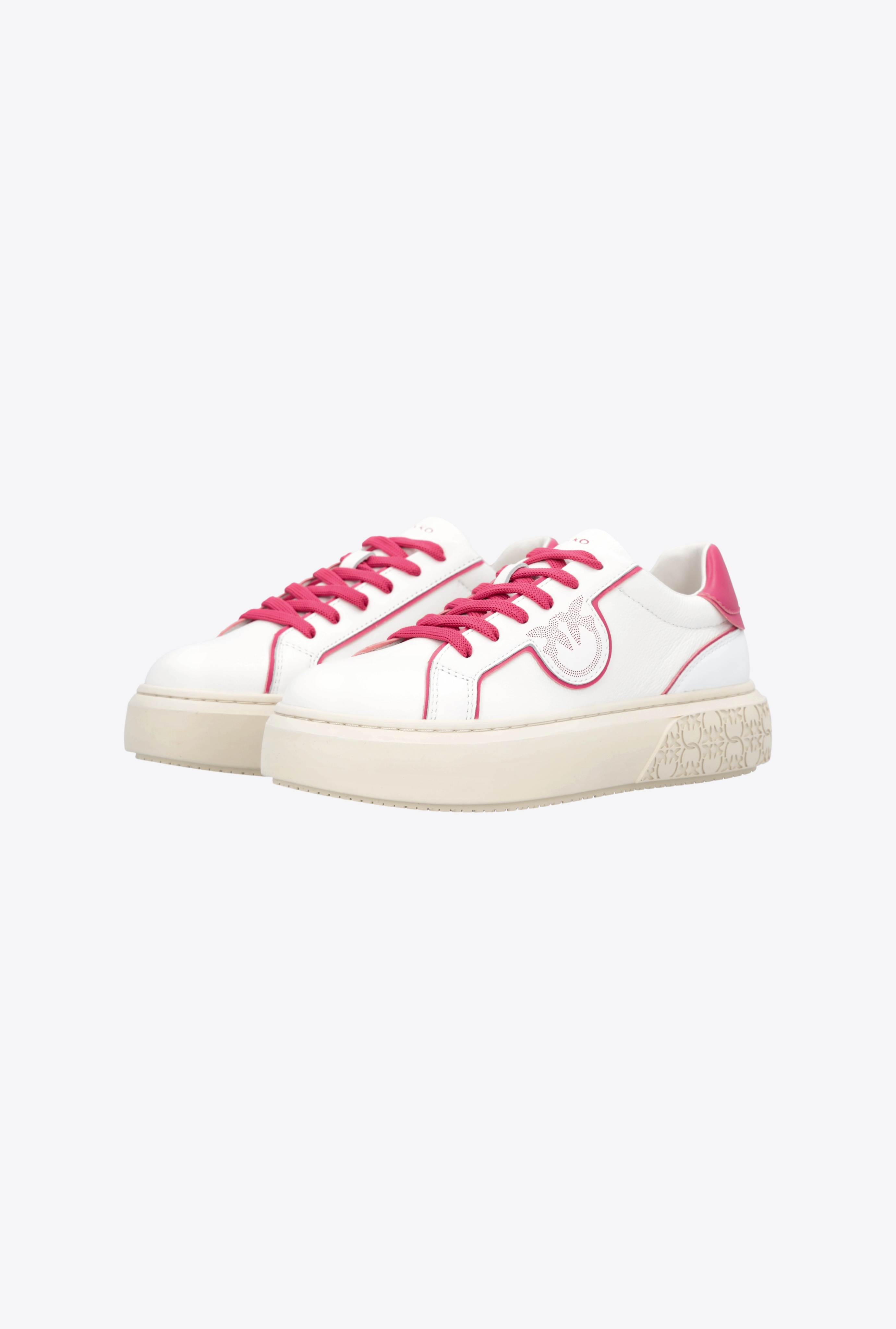 LEATHER SNEAKERS WITH CONTRASTING DETAILS - 6
