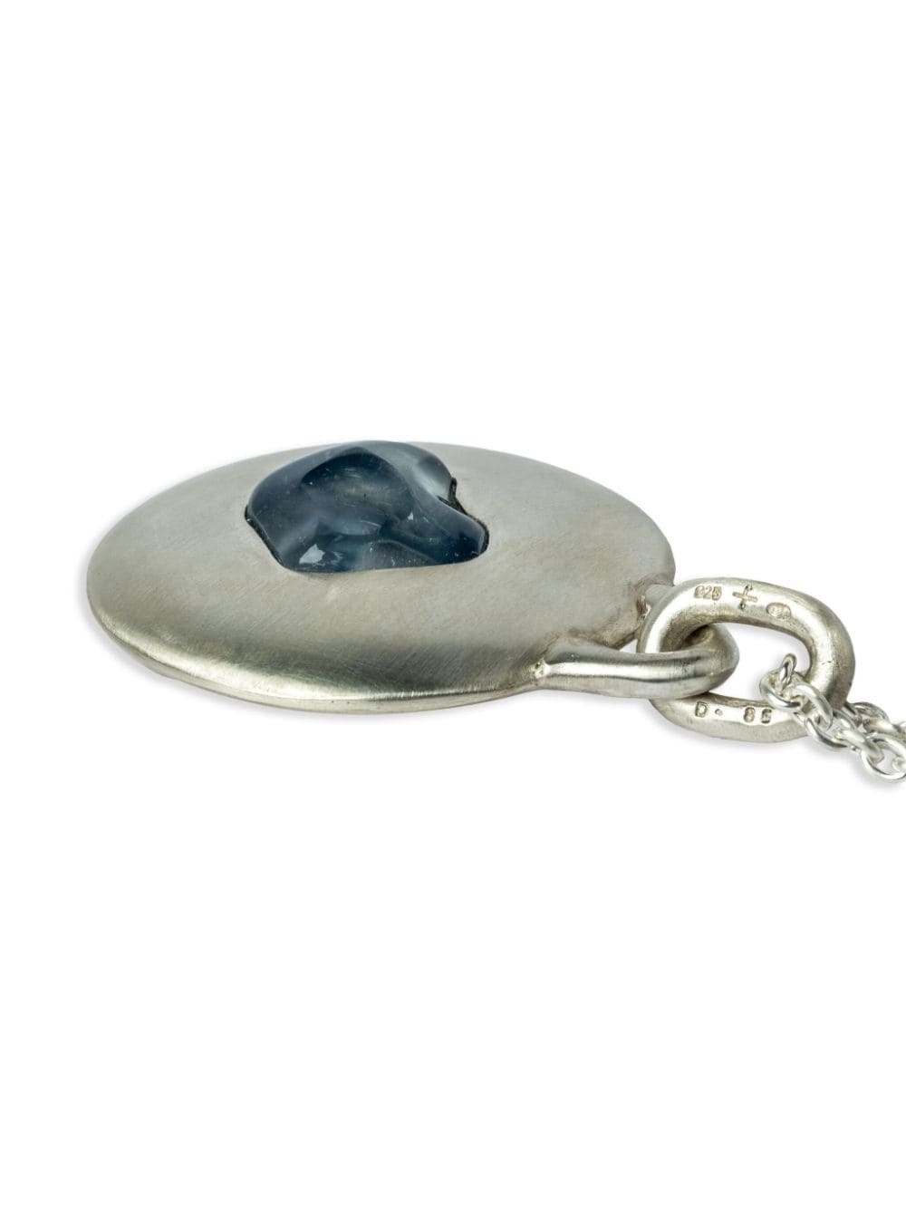 Disk opal pendent necklace - 2