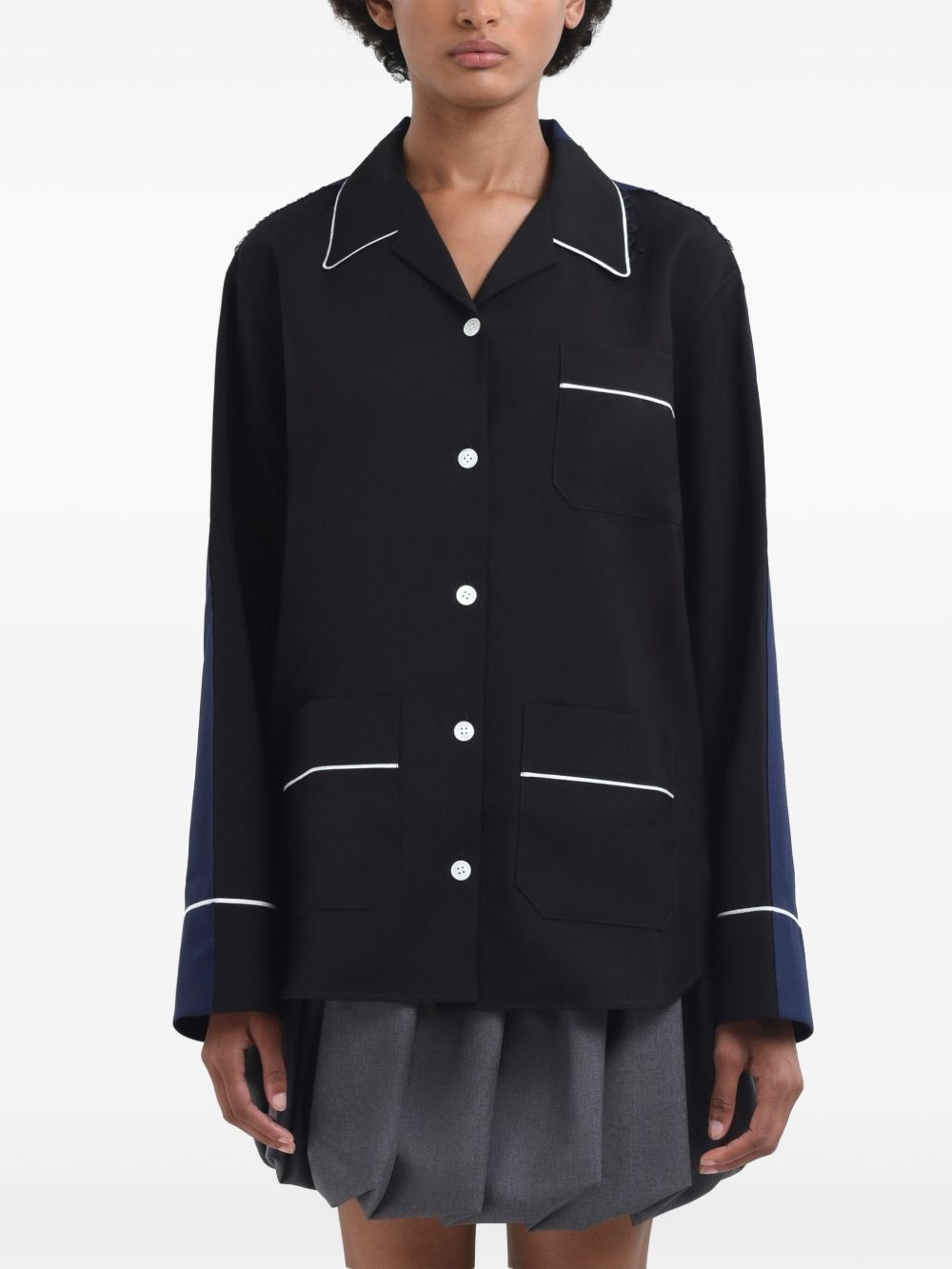 virgin wool pajama shirt - 2