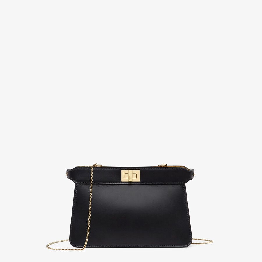 Black nappa leather bag - 1