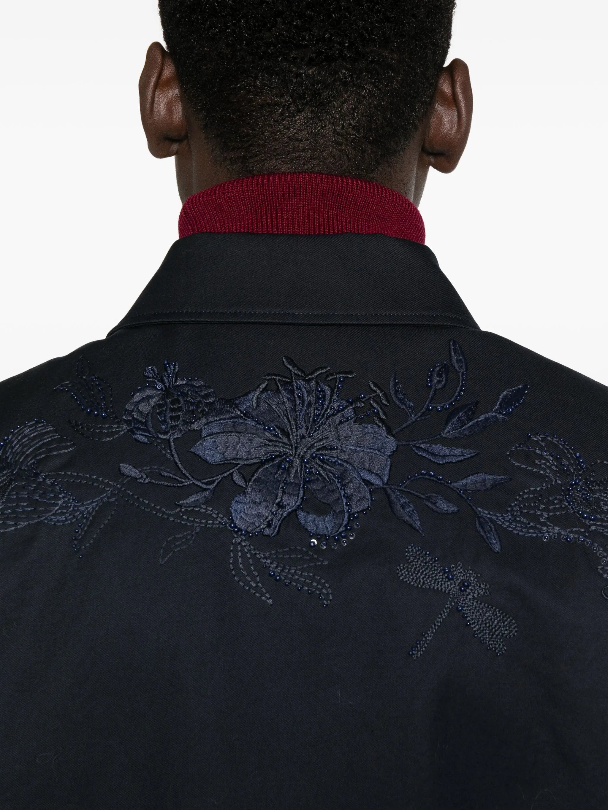 Gucci Floral-embroidered Zip-up Jacket - 2