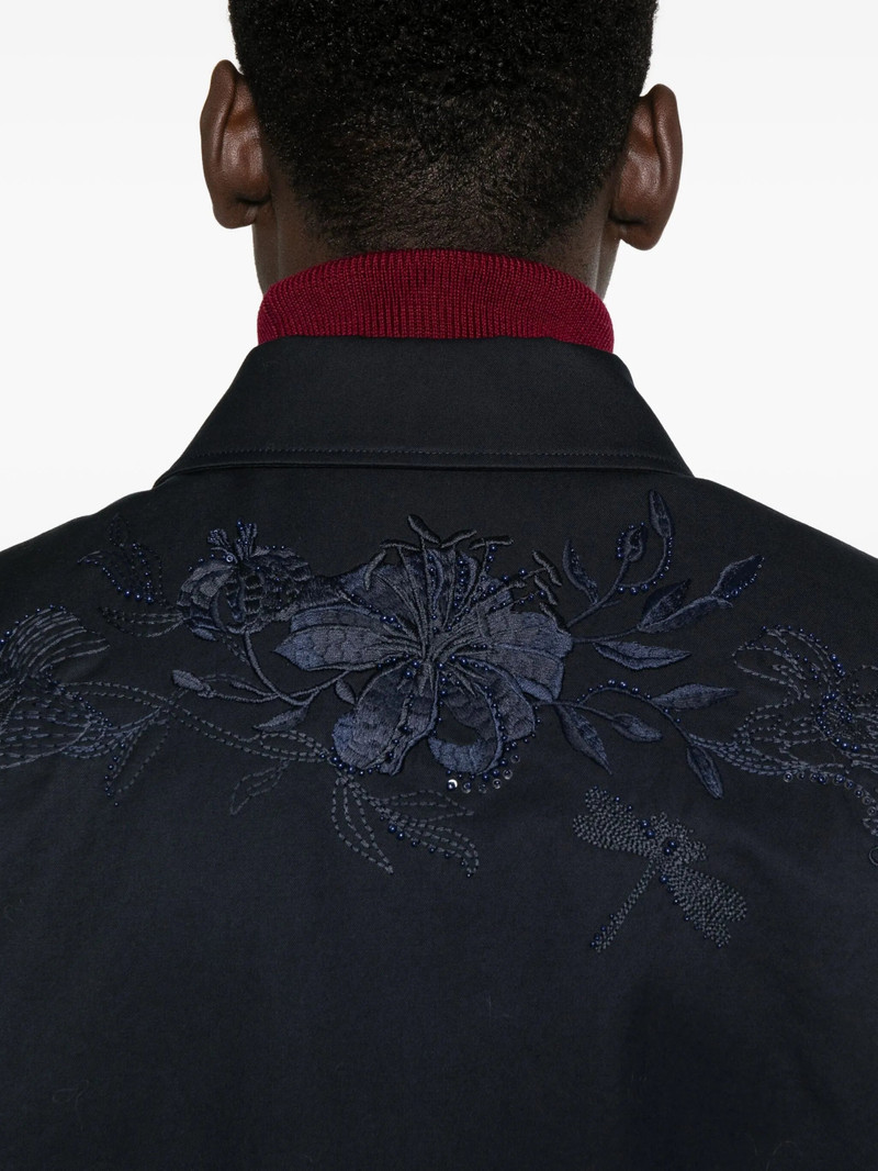 GUCCI Gucci Floral-embroidered Zip-up Jacket outlook