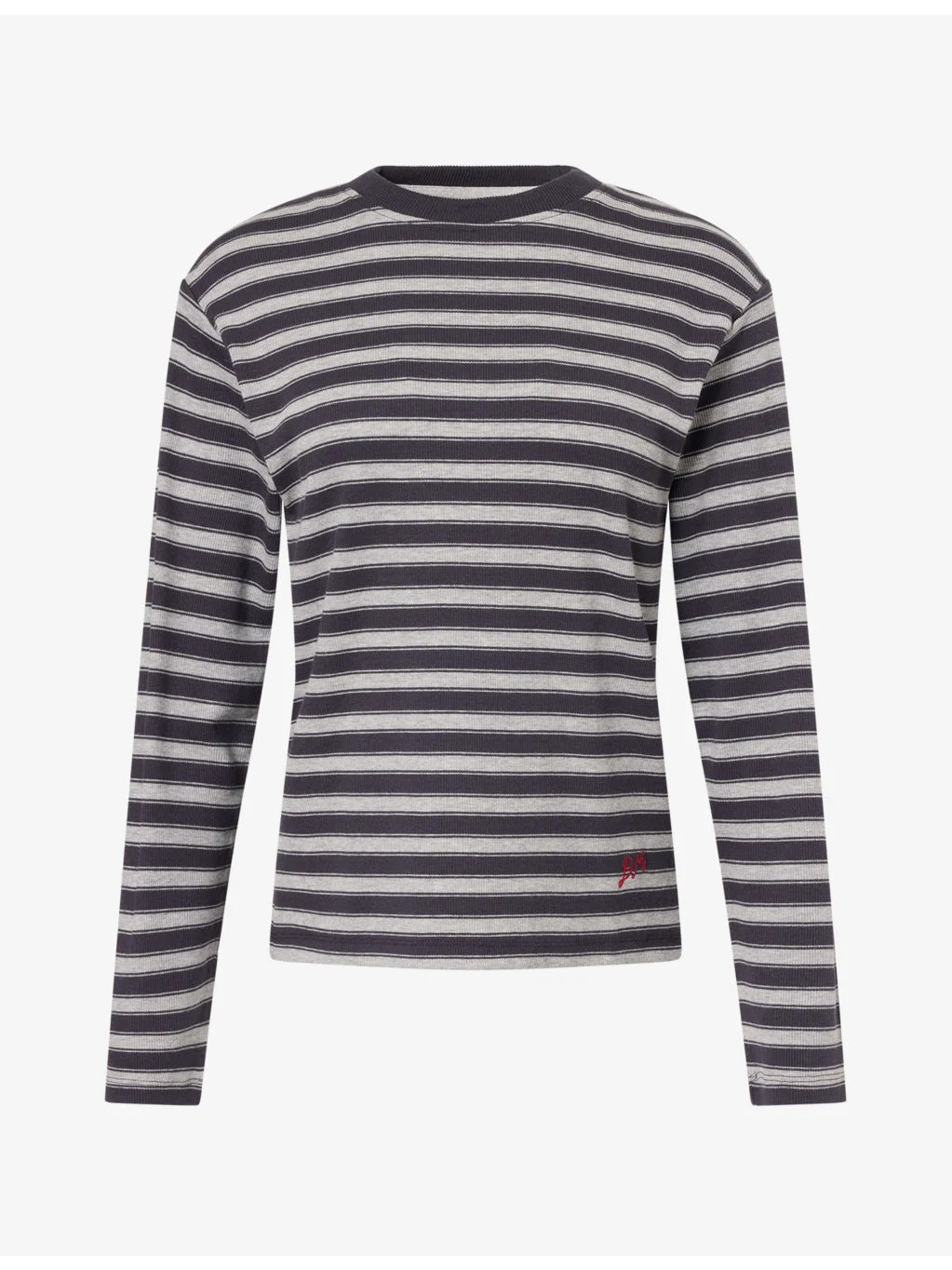 Lilah Striped Cotton-Blend T-Shirt - 1