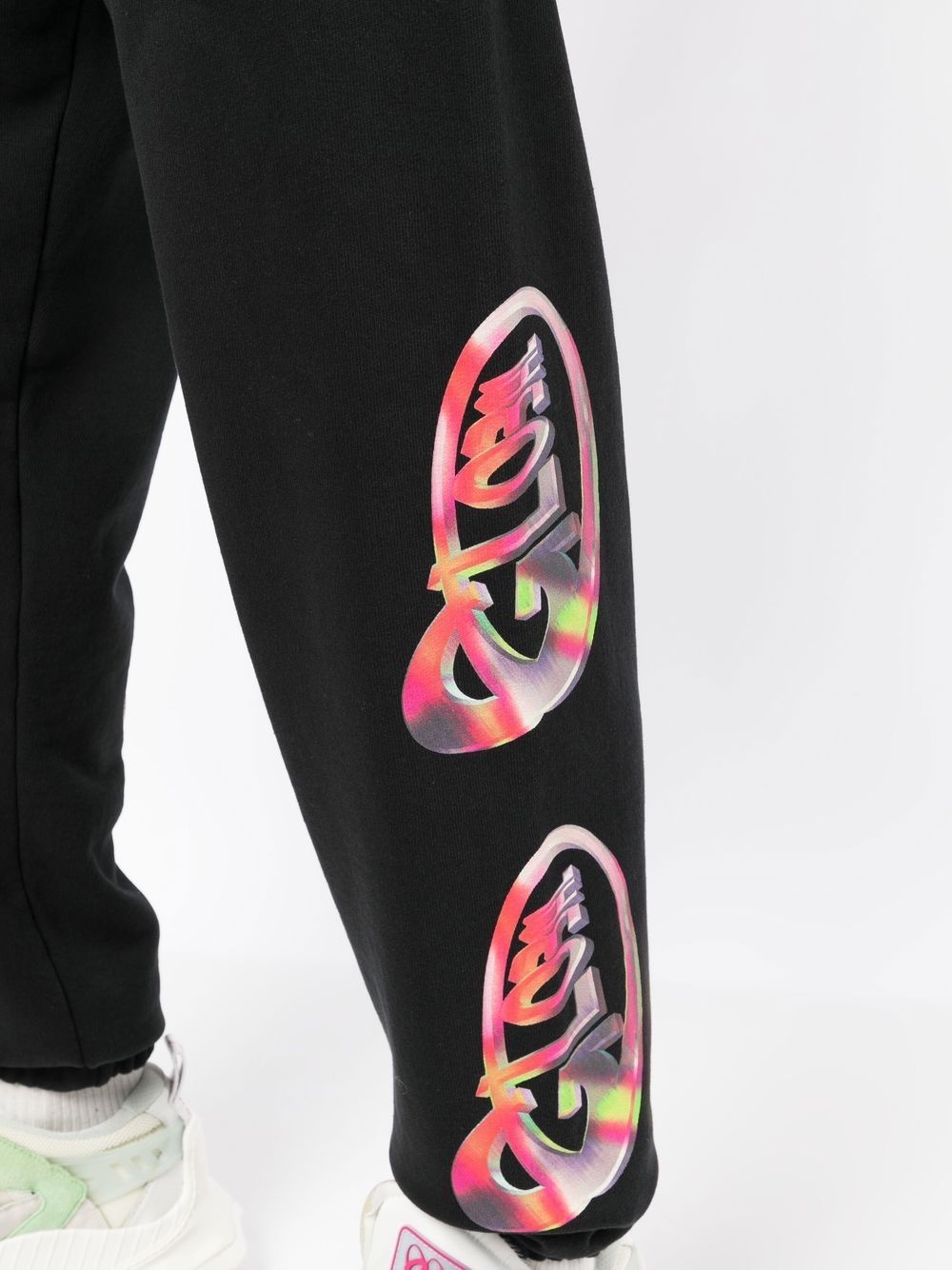 collage print track pants - 5