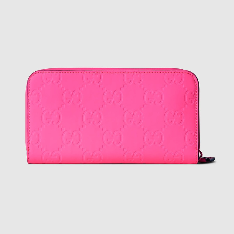 GG rubber-effect zip around wallet 4