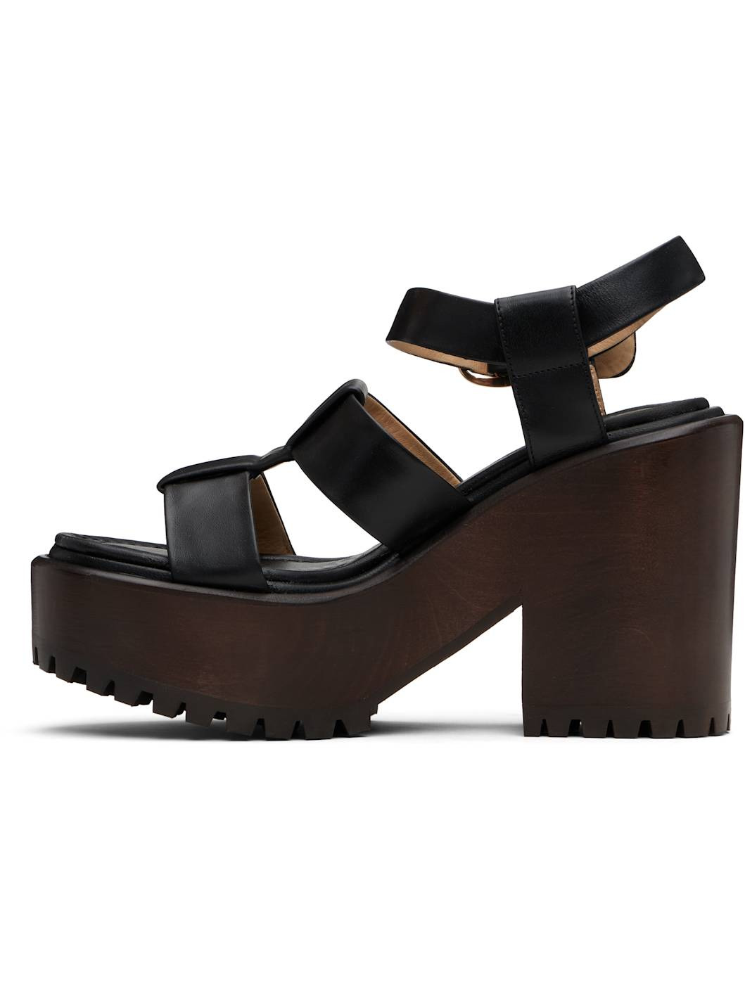 Black Hera Platform Sandals - 3