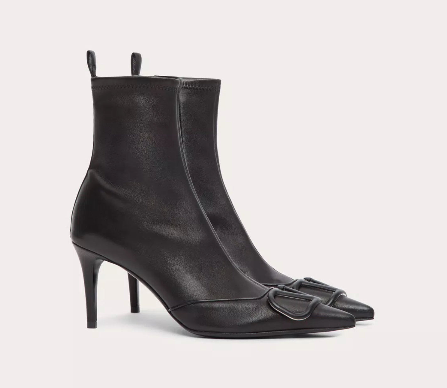 Valentino Rockstud Moose Print ankle boots - 2