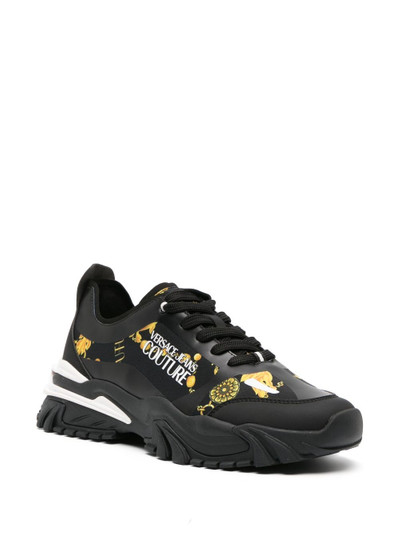 VERSACE JEANS COUTURE Couture Chain-print sneakers outlook