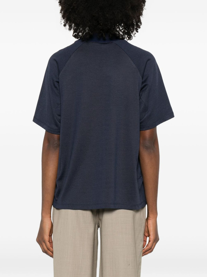 panelled collar T-shirt 4