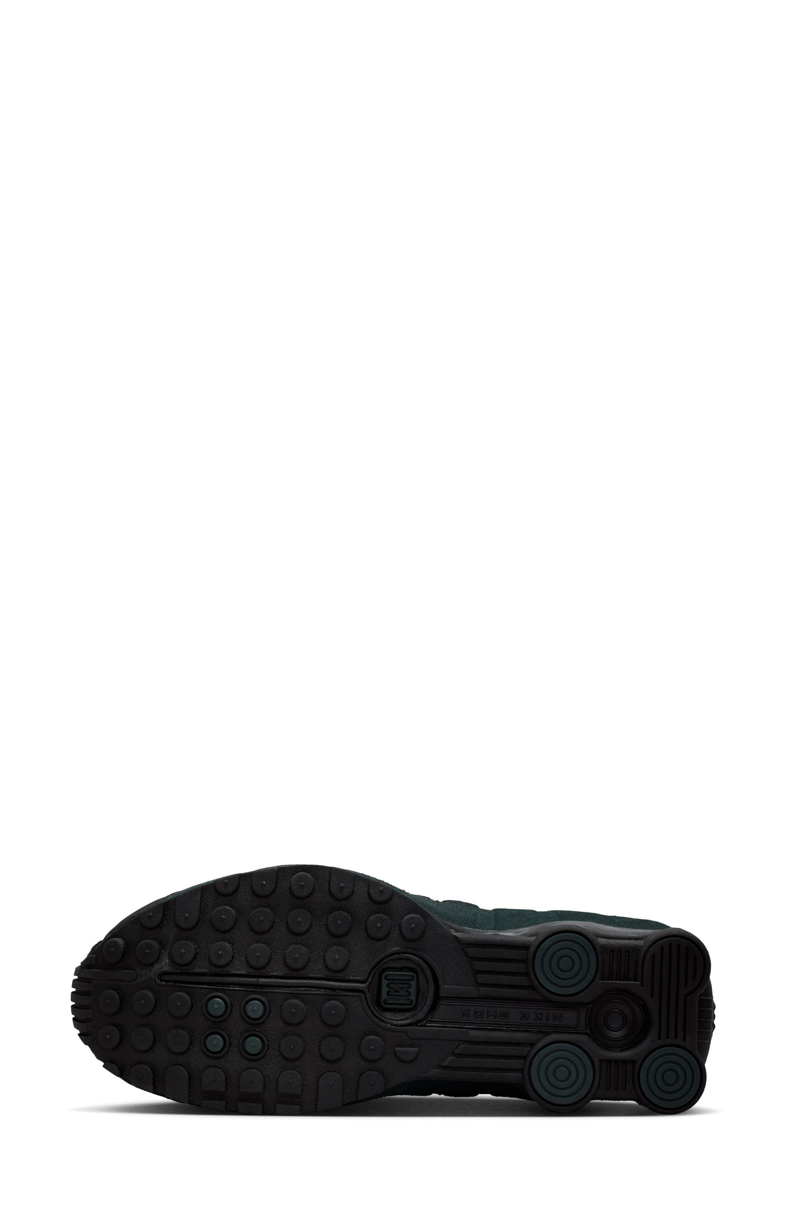 Nike Shox R4 Sneaker in Black/Seaweed/Silver at Nordstrom - 4