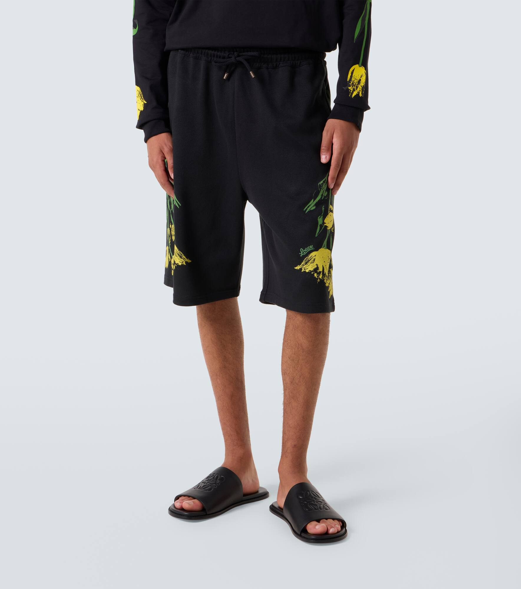 Floral cotton shorts - 3
