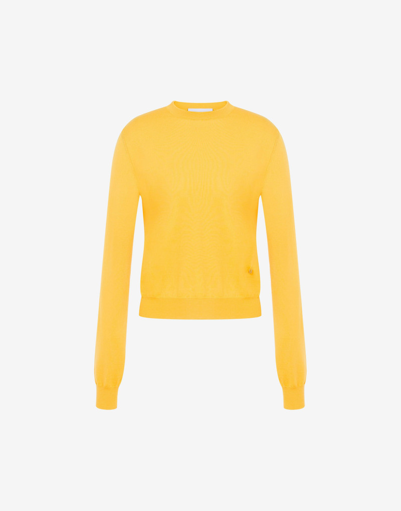 WOOL AND SILK PULLOVER GOLDEN M 1