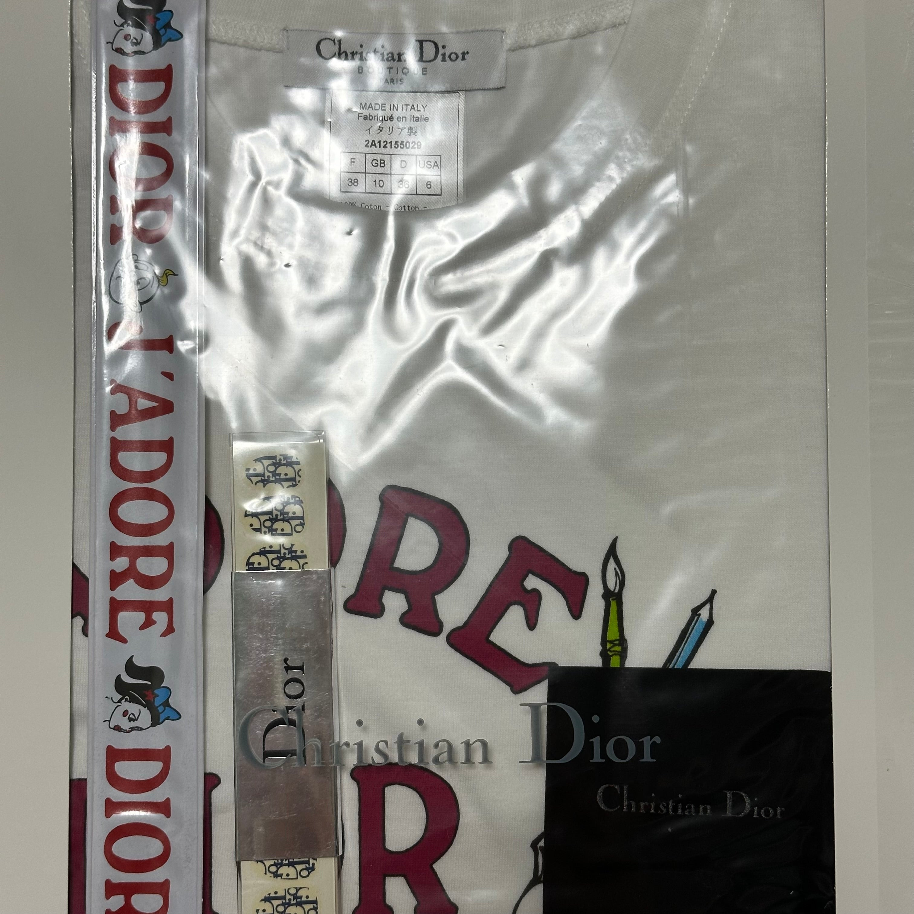 CHRISTIAN DIOR 2002 Cartoon T-Shirt Set - 5