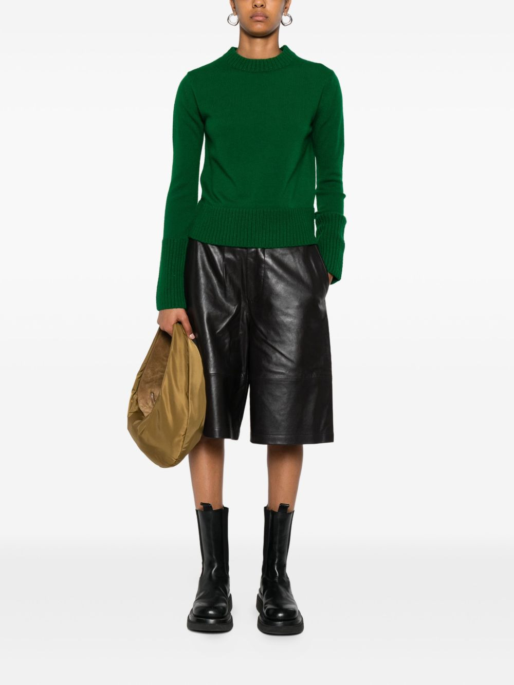 ribbed-cuff wool sweater - 2