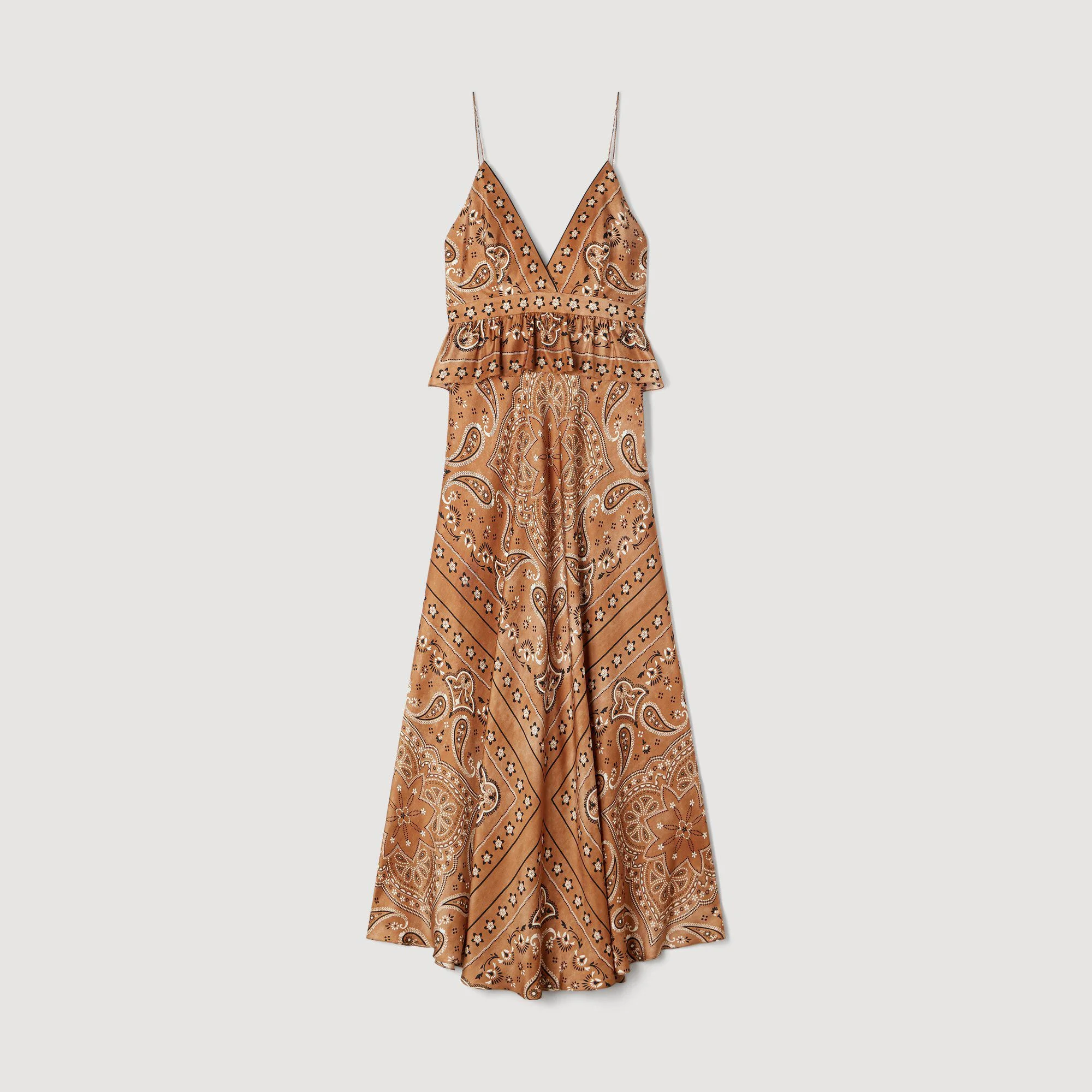 BANDANA-PRINT MAXI DRESS - 1