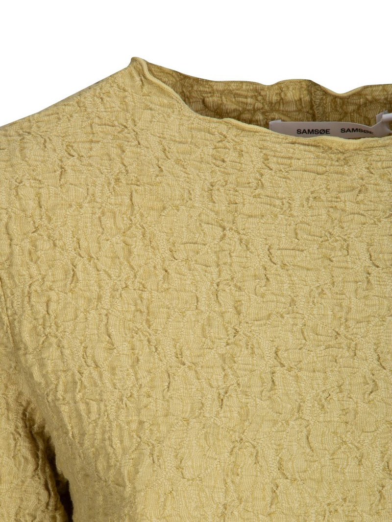 long-sleeve textured dress 3