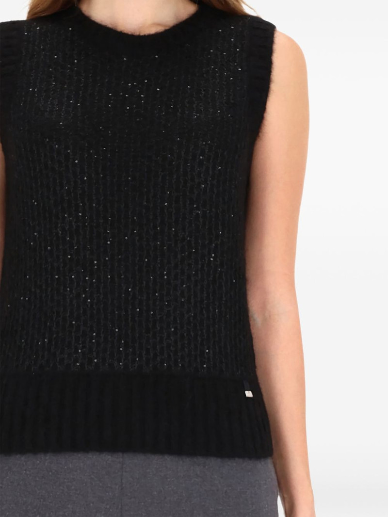 Herno knitted sleeveless top outlook