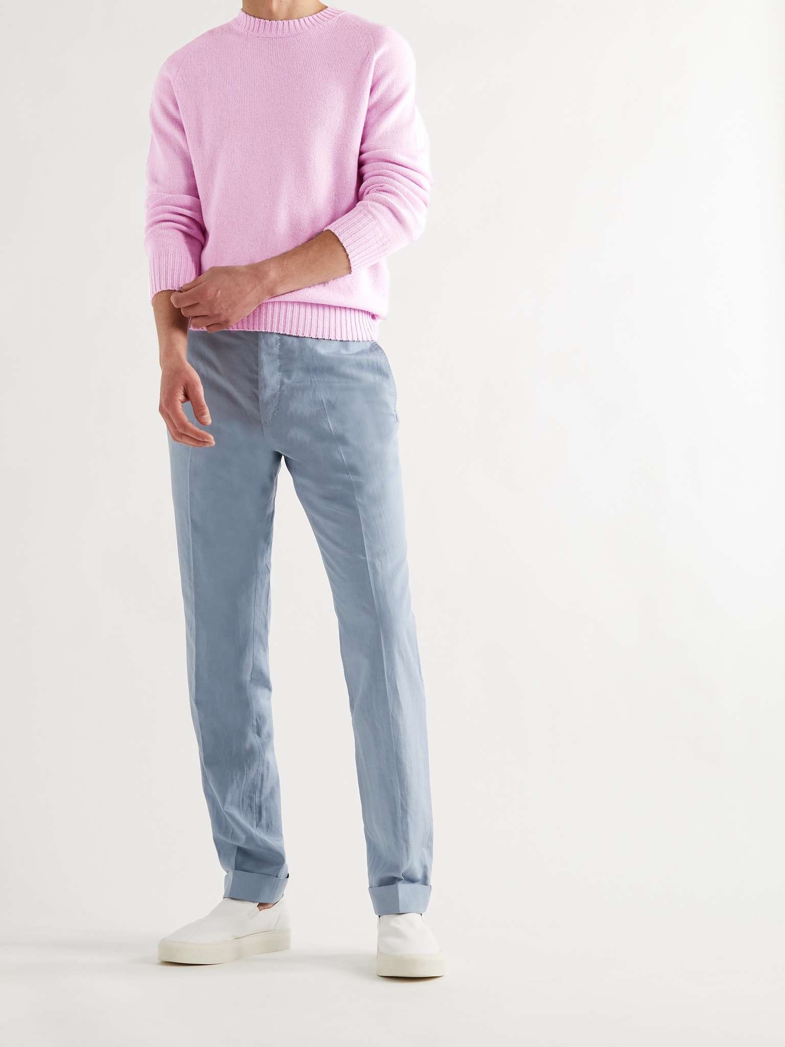 Slim-Fit Cashmere and Cotton-Blend Sweater - 3