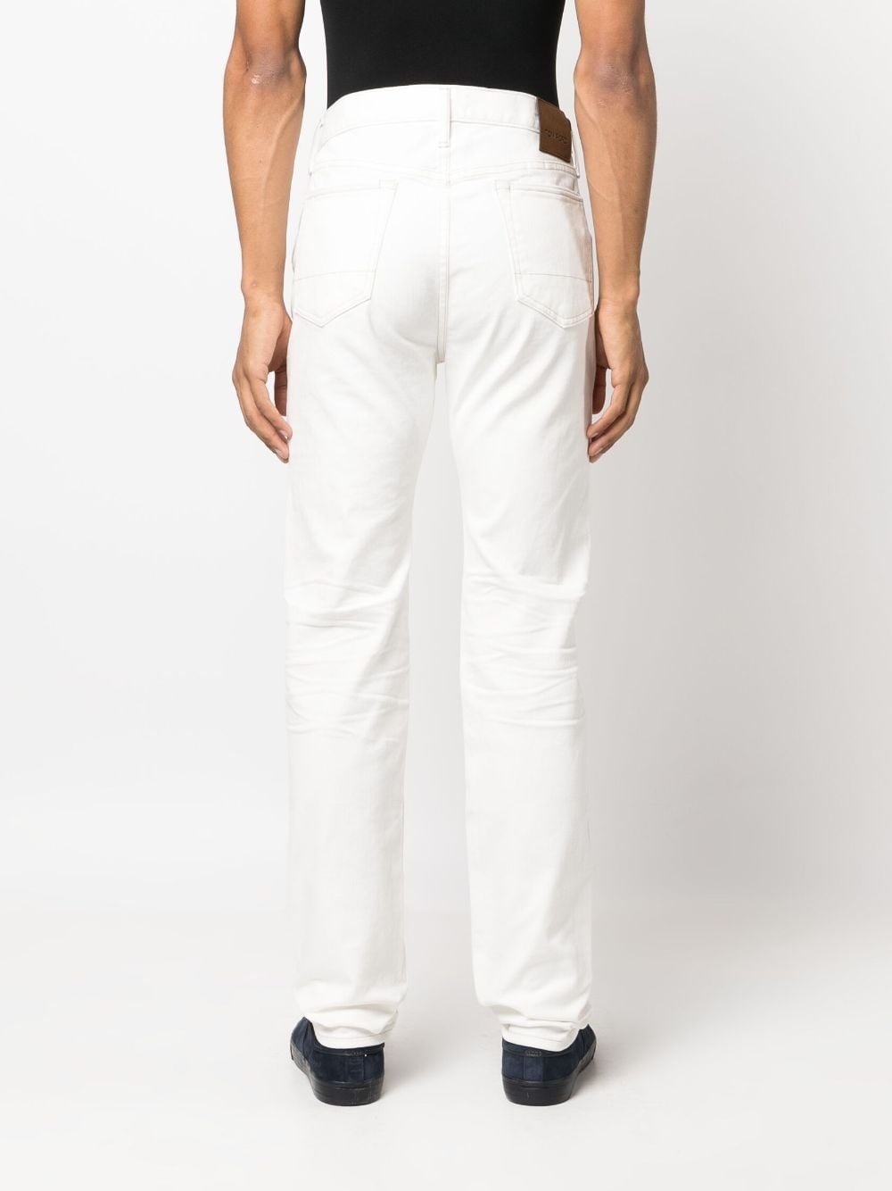 slim-cut cotton jeans - 4
