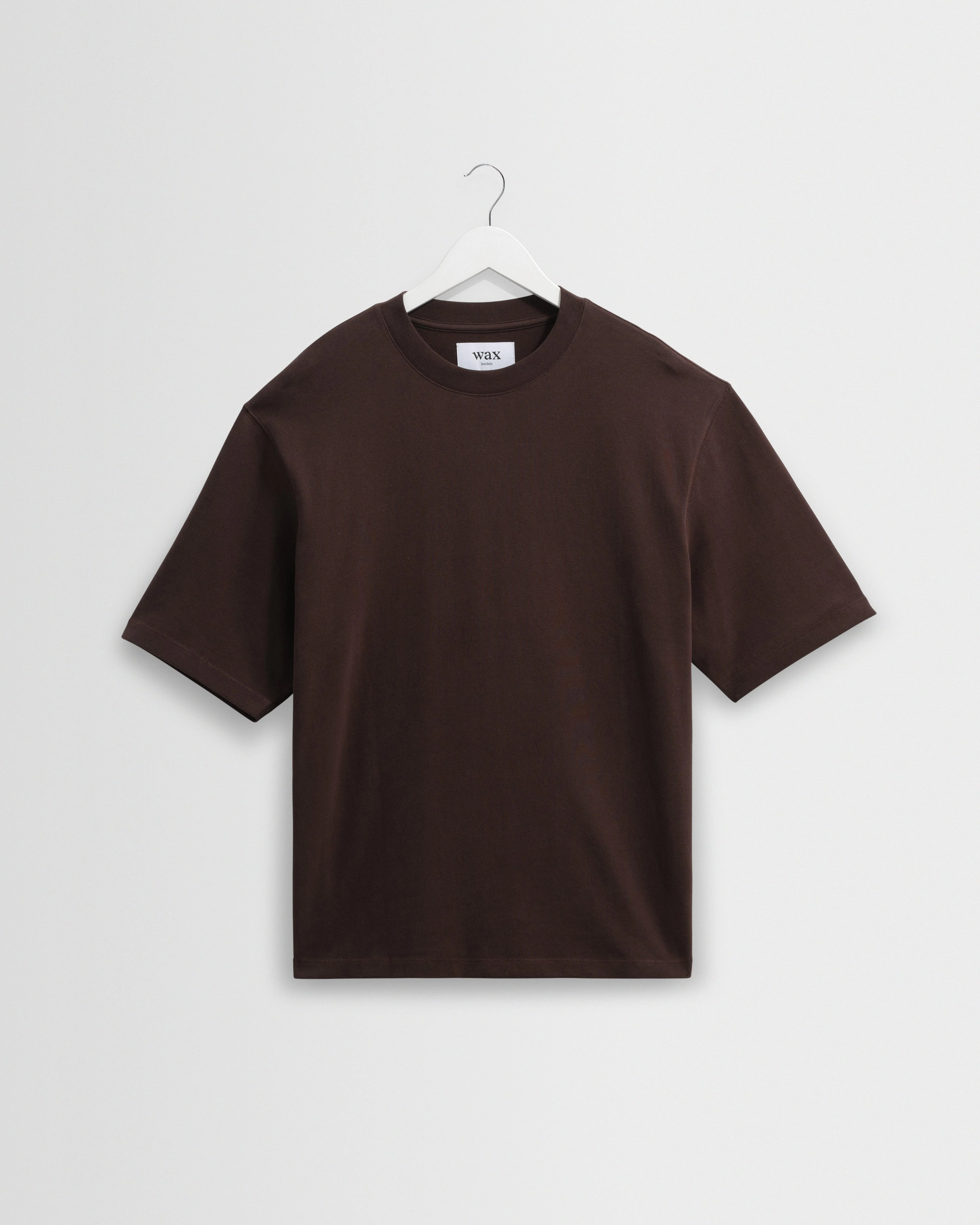 Milton - Dark Brown Organic Emorised Cotton T-Shirt - 1