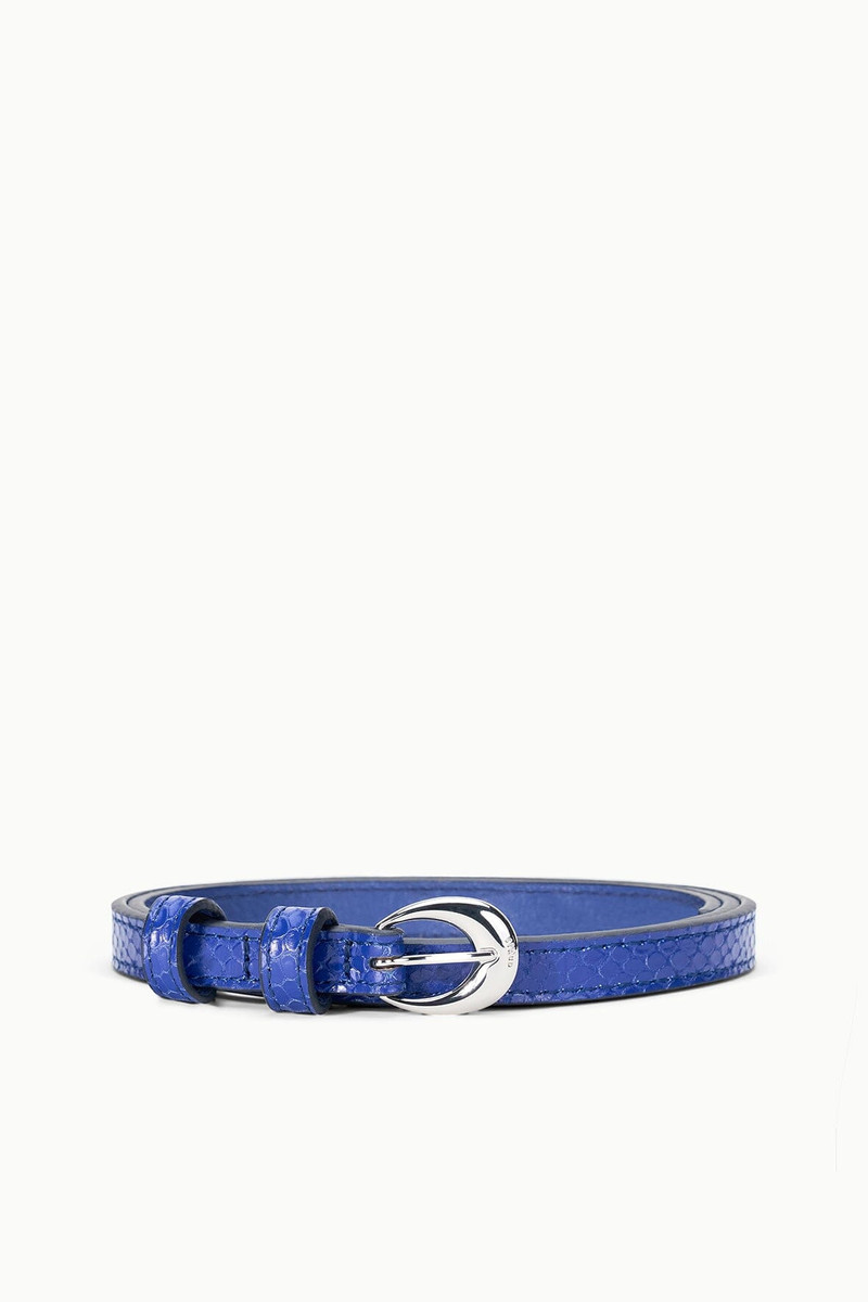 STAUD SLIM MOON BUCKLE BELT - 13MM COBALT 1