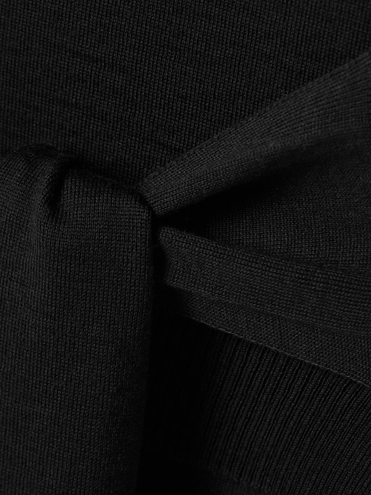 Tie-detailed Wool-blend Tank - 4