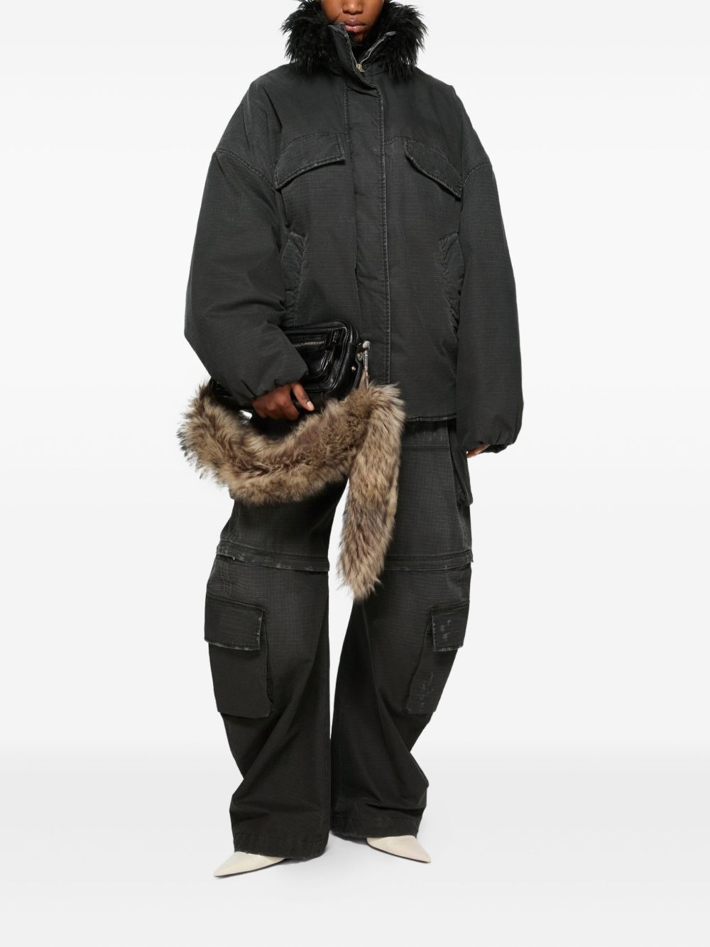 cargo palazzo trousers - 2