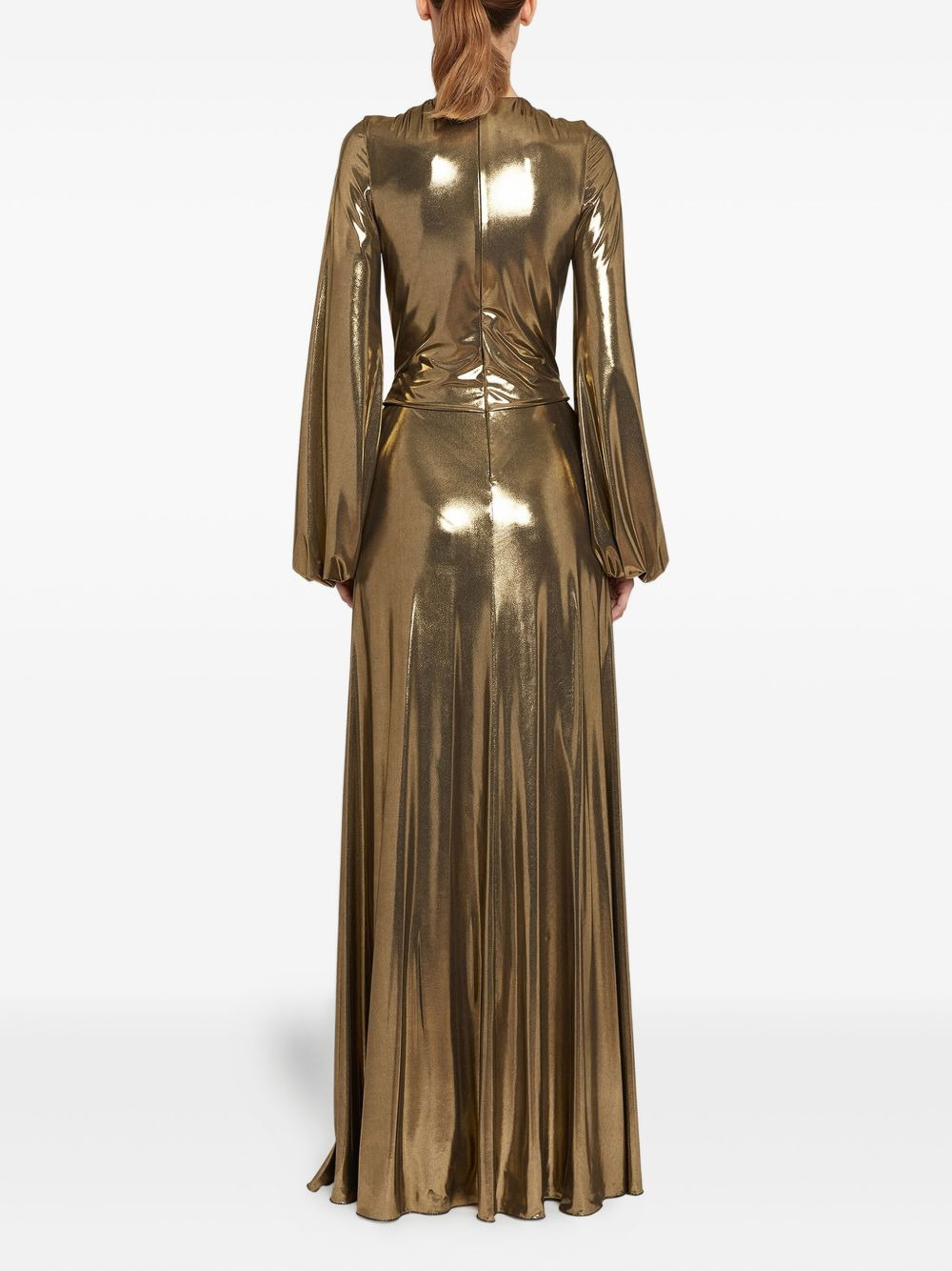bow-detail maxi dress - 4