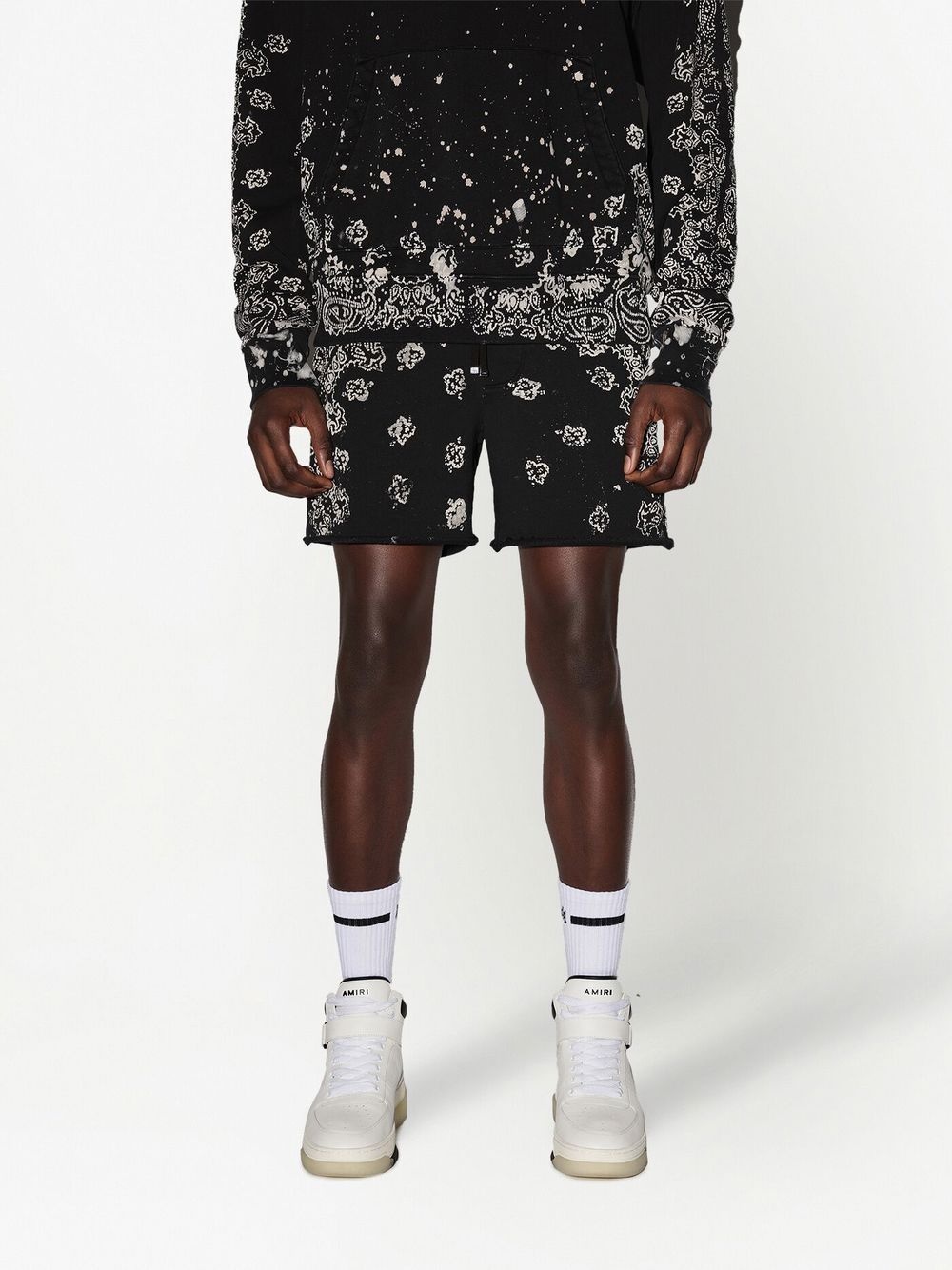 bandana-print beach shorts - 2