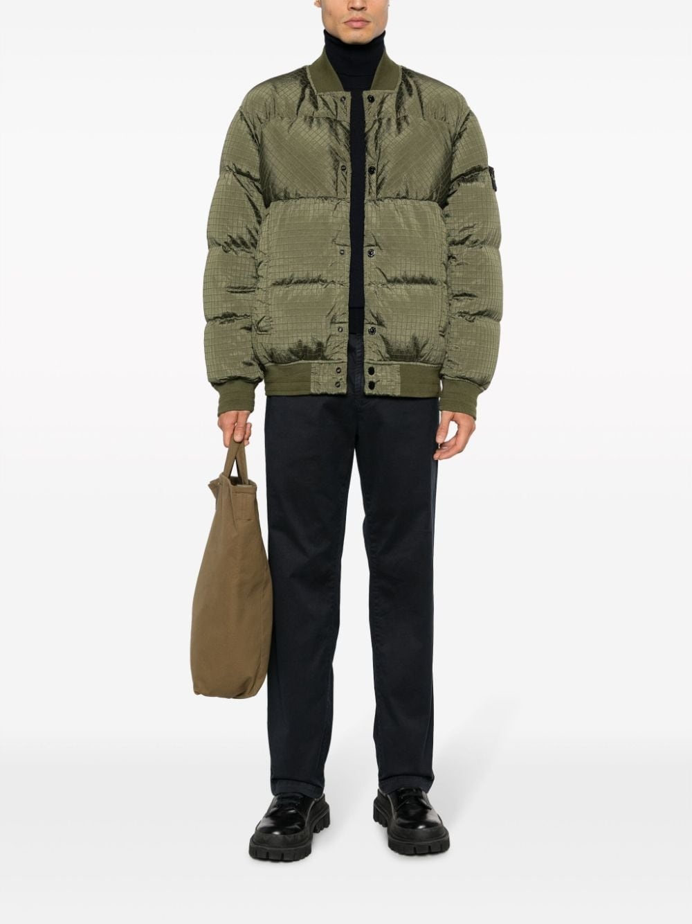 Compass-motif puffer jacket - 2