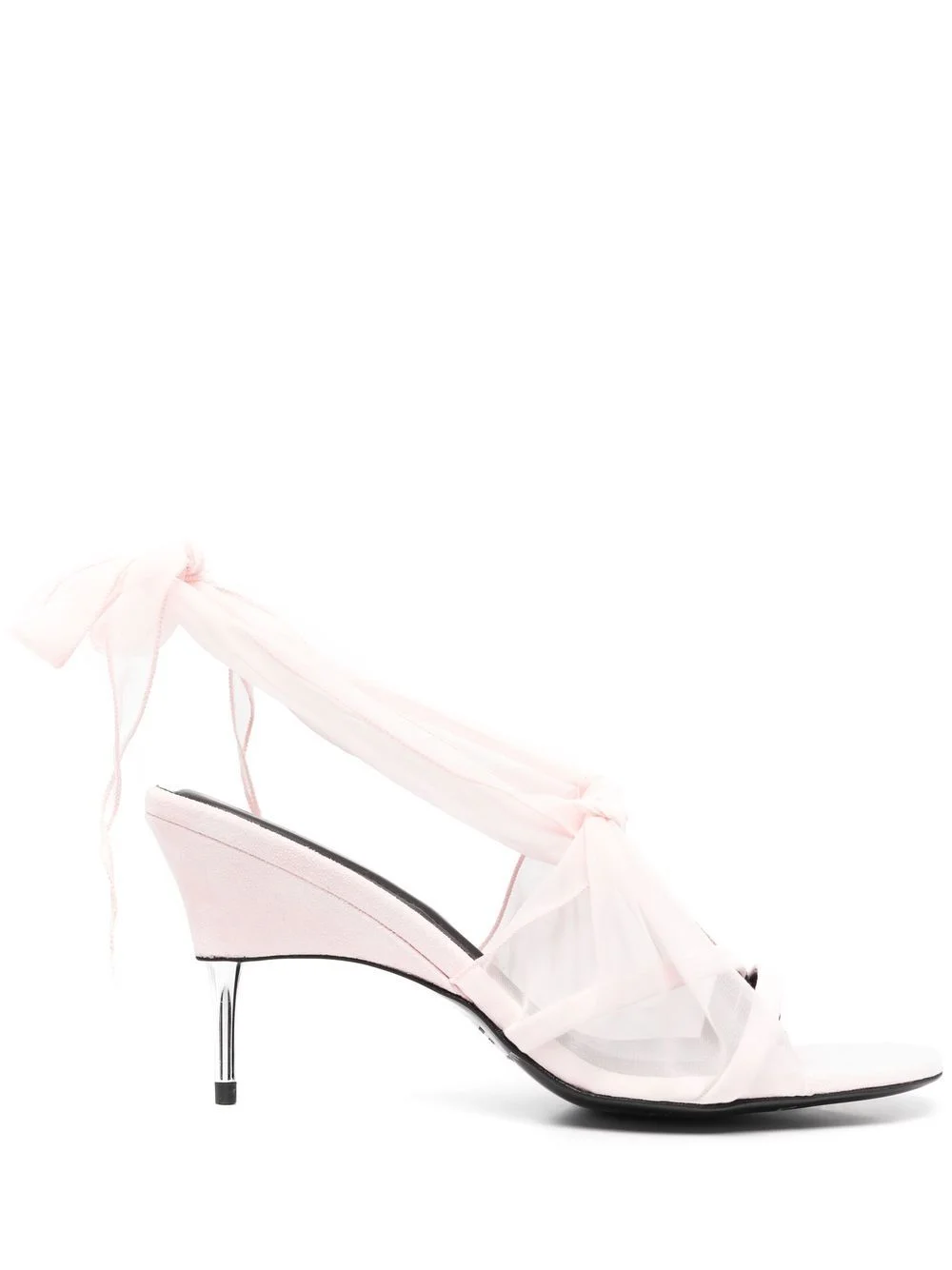 sheer-panel 90mm sandals - 1