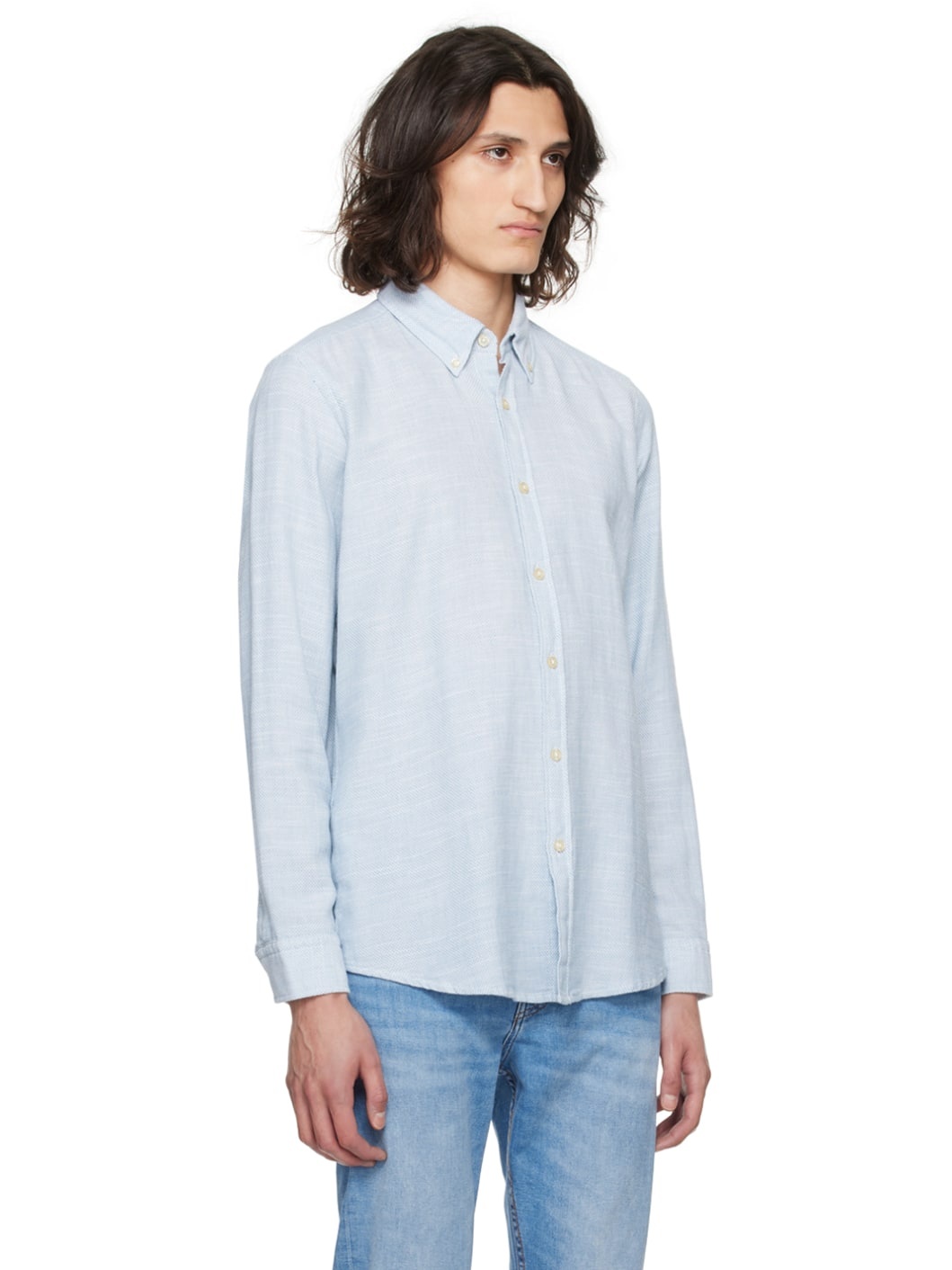 Blue Button Shirt - 2