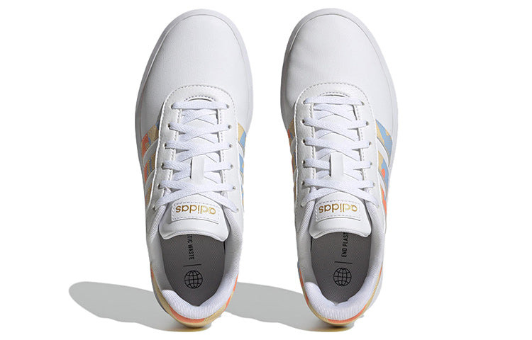 (WMNS) adidas neo Court Platform 'White Blue Orange' H06298 - 5