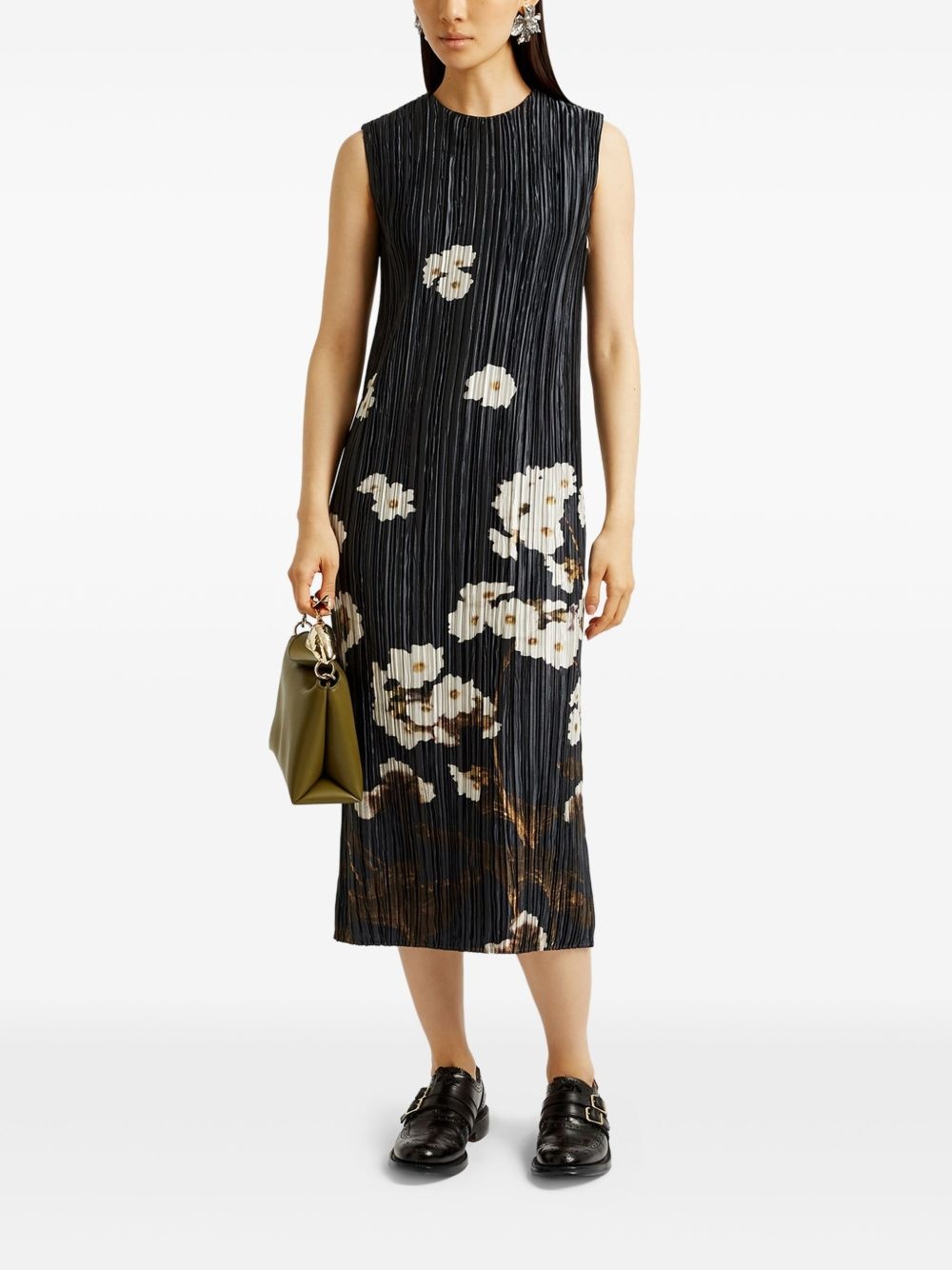 pleated midi dress - 2