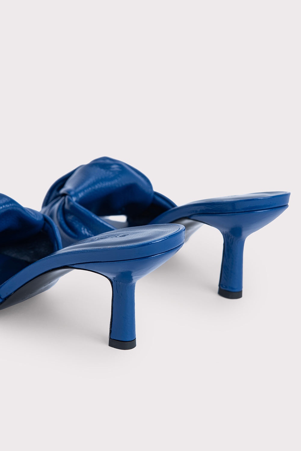 Lana Deep Blue Gloss Grained Leather - 8