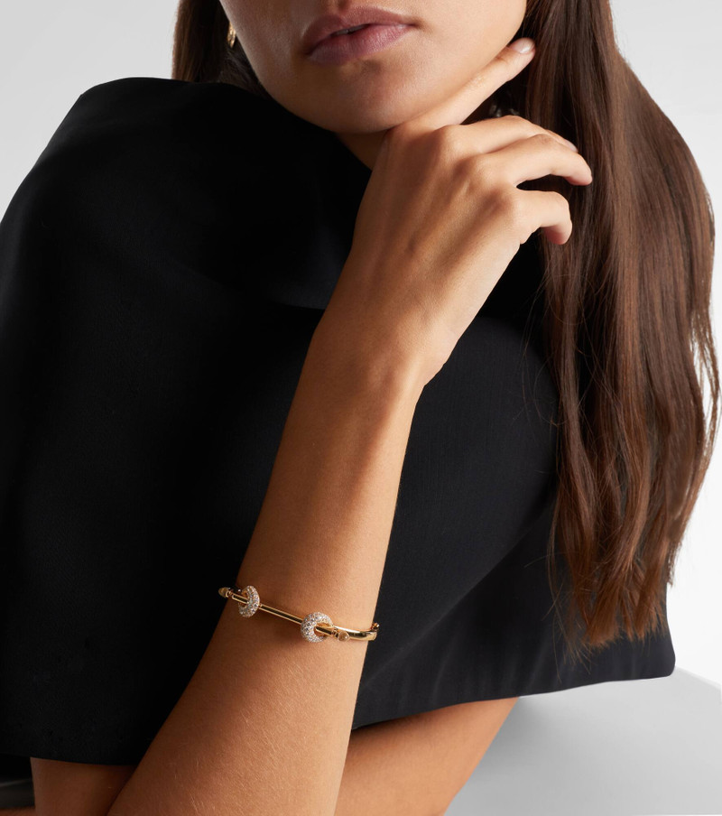 Chakra Icon 18kt gold bracelet with diamonds and quartz 3