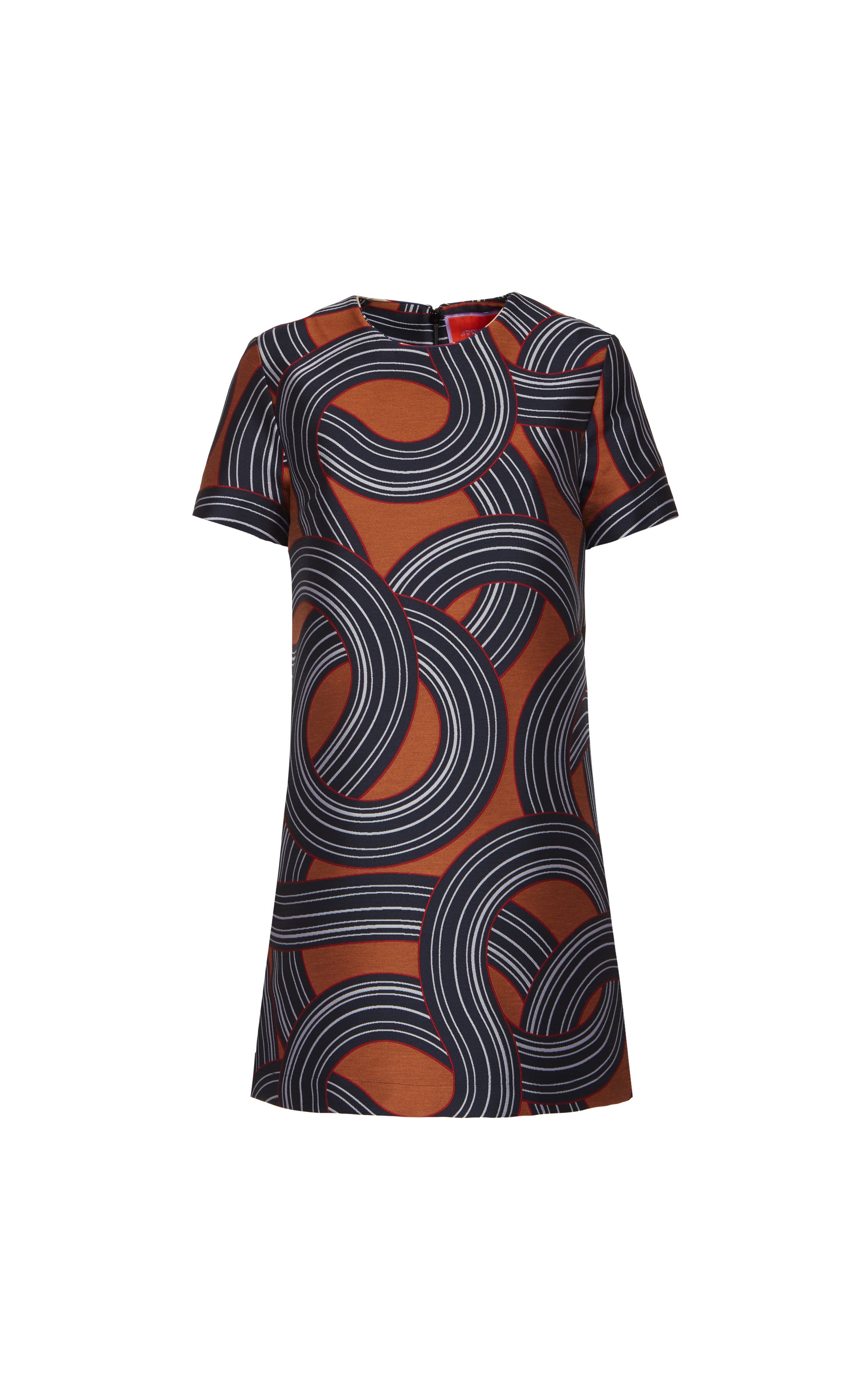 La DoubleJ Mini Swing Dress Montecarlo Jacquard Blue at Nordstrom - 2