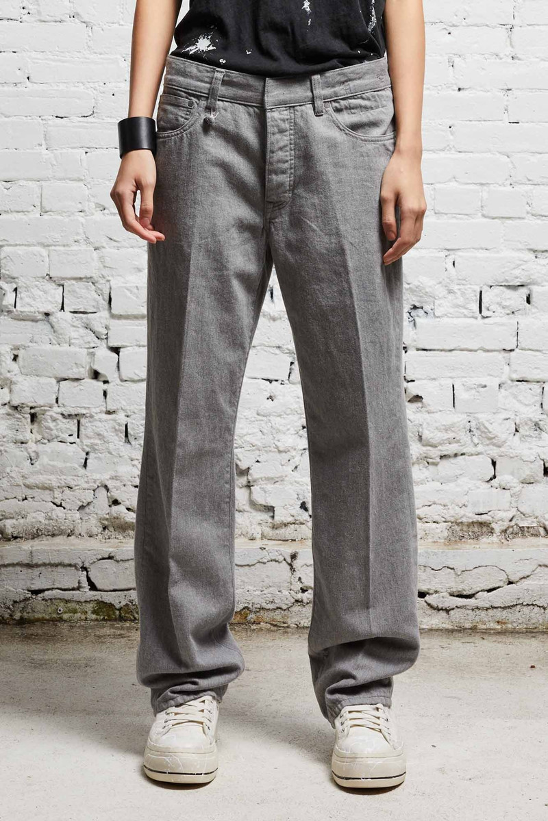 R13 LEMMY SLIM JEAN - RINSE GREY outlook