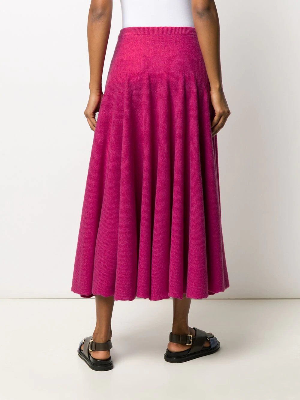 pleated knitted skirt - 4