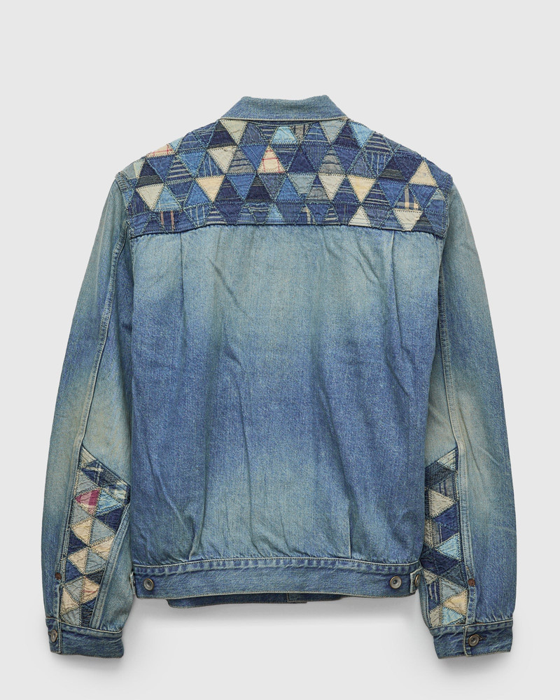 Studio D'Artisan MSP-4000 Tsugihagi Selvedge Denim Jacket in Vintage Indigo outlook