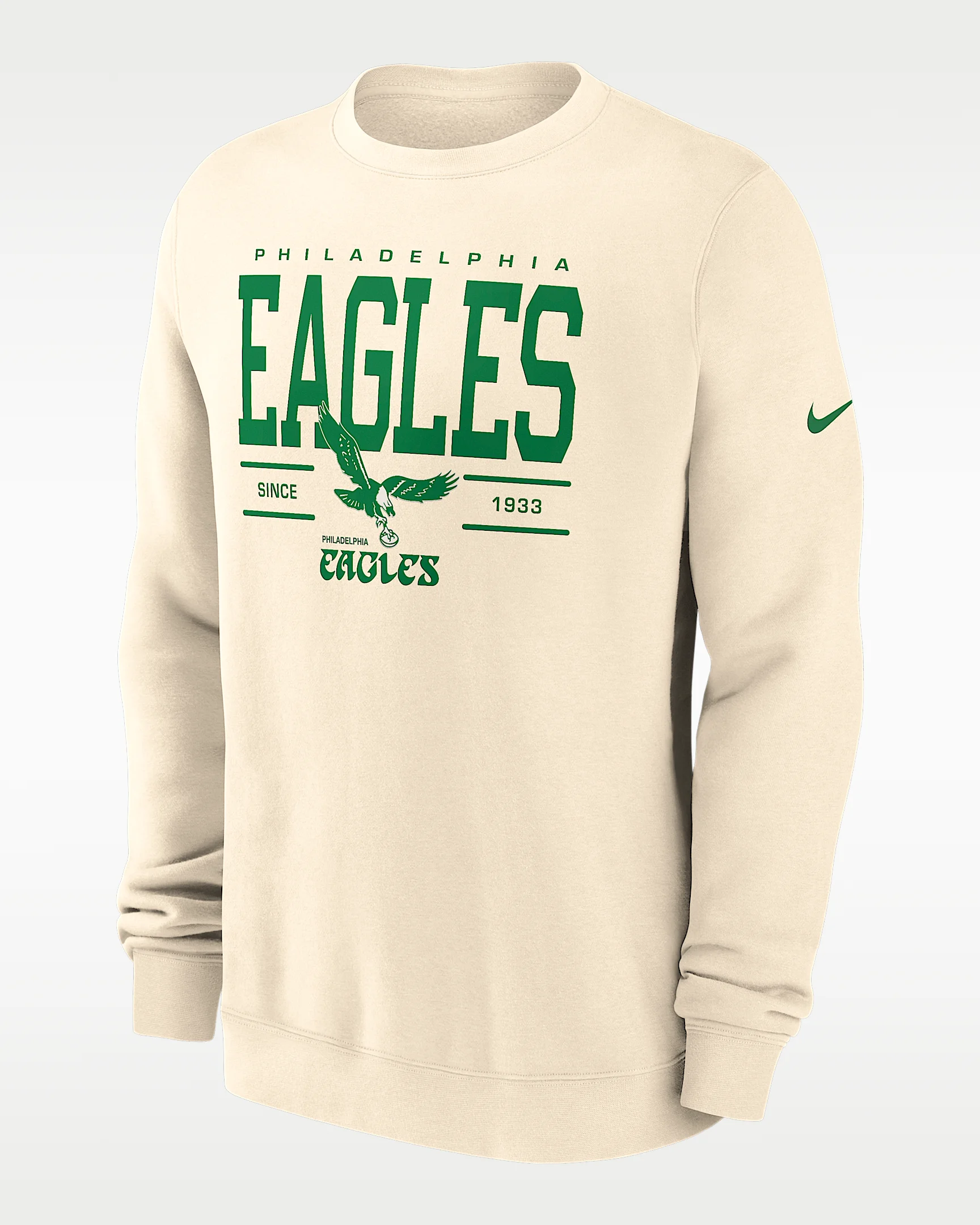 Philadelphia Eagles Club Men's Nike NFL Pullover Crew - 1